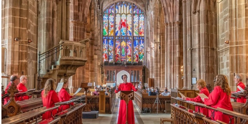 Choir with West window